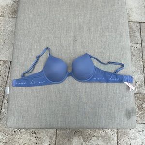 Blue Victoria’s Secret bra